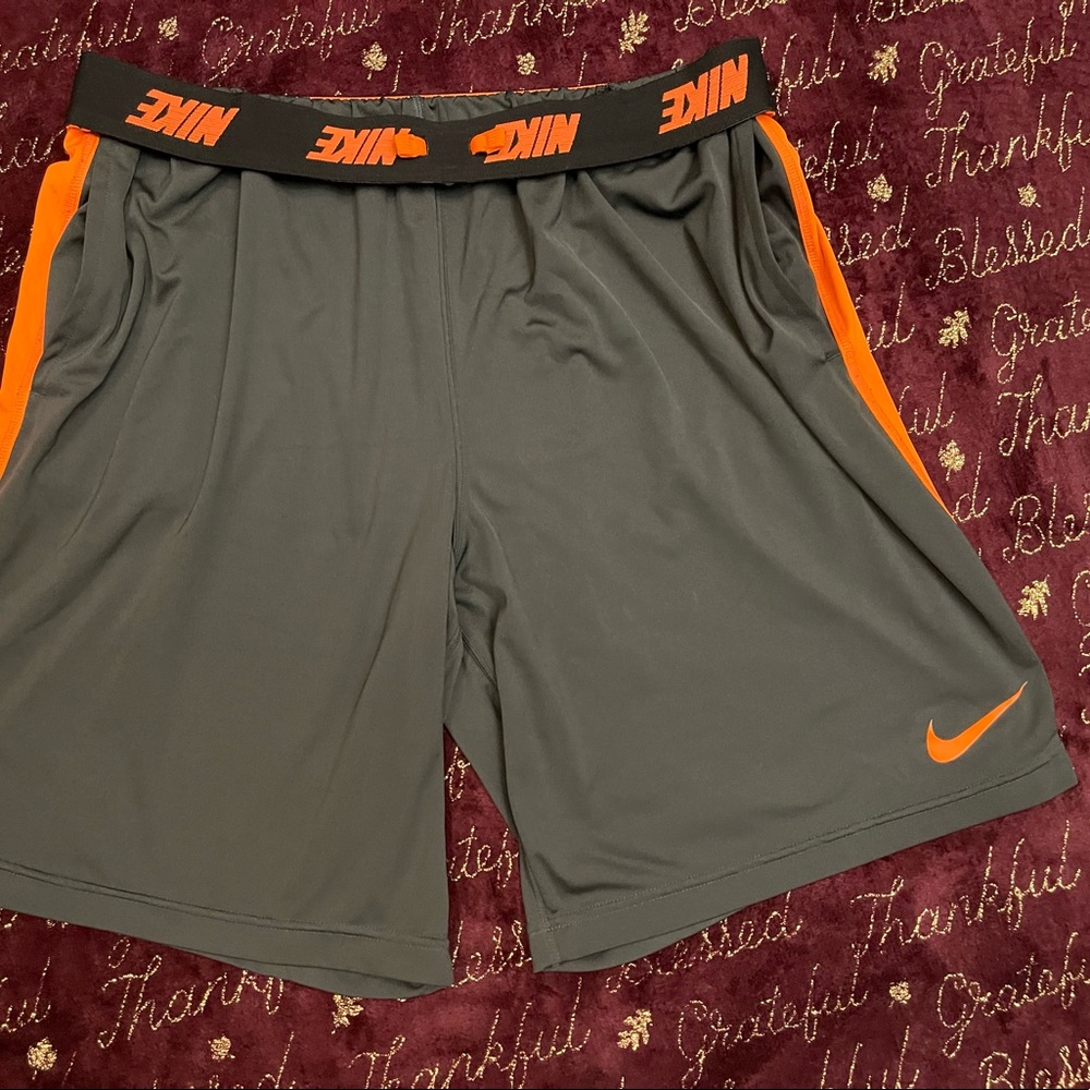 NIKE DRI-FIT WORKOUT BASKETBALL GYM CASUAL LOUNGE SHORTS LARGE SIZE
